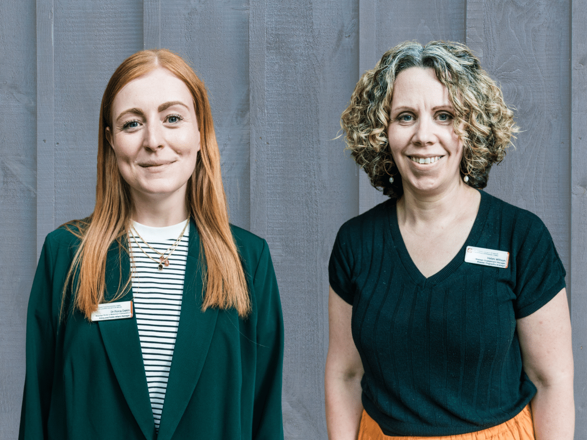 Staff team members, Fiona Dakin and Helen Willson