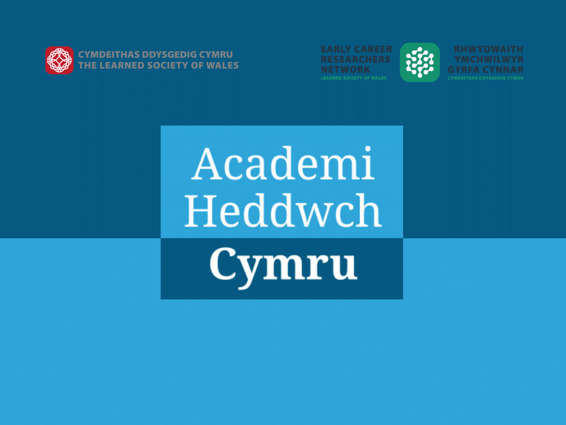 Graphic of the Academi Heddwch logo, to promote the 'Pathways to Peace' stream of the LSW Research Grant Scheme.